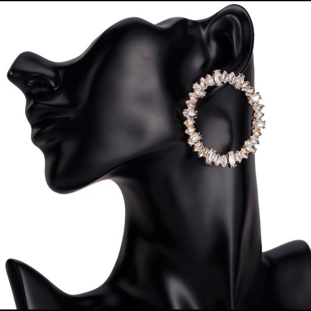 Crystal Hoop Earrings